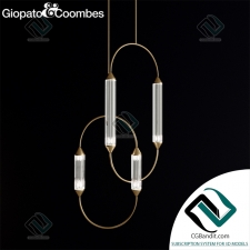 Подвесной светильник Hanging lamp Giopato & Coombes Cirque Vertical