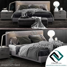Кровать Bed Minotti Andersen 04