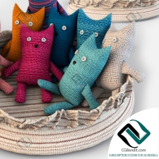 Игрушки Toys Knitted cats
