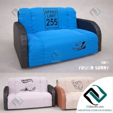 Детская кровать Children's bed Fusion Sunny Sofa