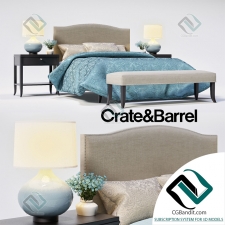 Кровать Bed Colette Crate&Barrel
