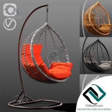 плетёное кресло качалка Акапулько wicker rocking chair Acapulco