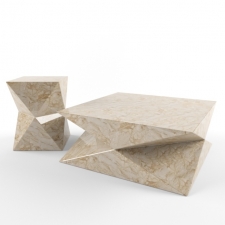 Palecek Triton Stone Side Table