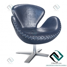 Кресло Armchair Swan Black