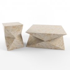 Palecek Triton Stone Side Table