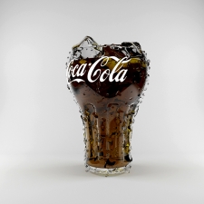 glass of cocacola