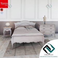 Кровать Bed Tonincasa Letto Sandy L