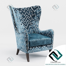 Кресло Armchair Massoud Viviette Wing Chair