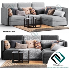 Диван Sofa VALLENTUNA Ikea 02