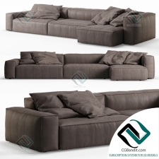 Диван NeoWall Leather Corner Sofa by Living Divani
