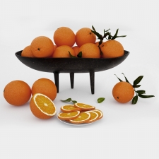 апельсине в чугунной вазе