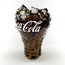 glass of cocacola