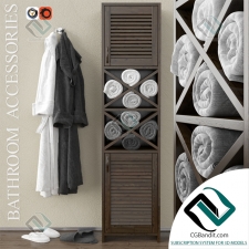 Декор для санузла Wardrobe with towels and bathrobes