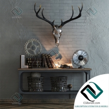 Декоративный набор Decor set with deer skull