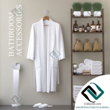 Декор для санузла Bathroom shelf with bathrobe