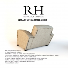 RH LIBRARY UPHOLSTERED CHAIR