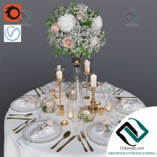 посуда Wedding table setting