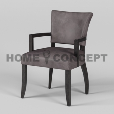 Обеденный стул Мими с подлокотниками, чёрные ножки; Mimi Dining Chair With Arms, Black