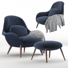 Fredericia Swoon Lounge Armchair