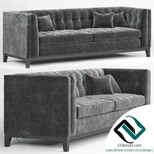 Диван Sofa Eichholtz Aldgate Modern Classic Black Velvet Modular