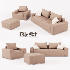 Сет из модульного дивана, кресла и пуфа BL_101 от производителя Blest TM