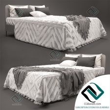 Кровать Bed Ikea Slattum