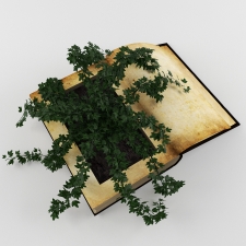 Plant in book