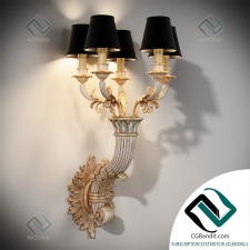 Бра Sconce Chelini 566 Argento Mecca