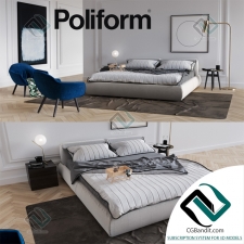 Кровать Bed Poliform Bolton