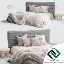 Кровать Bed Zulu Upholstered Charcoal