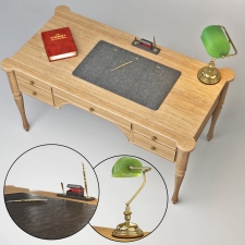 Cadore Table & bankers lamp