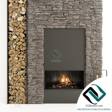 Камин Fireplace Firewood set 05