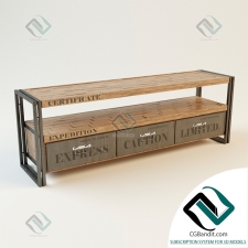 Тумбы Curbstone TV cabinet made of solid teak