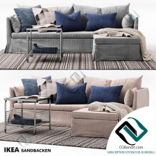 Диван Sofa SANDBACKEN Ikea 12