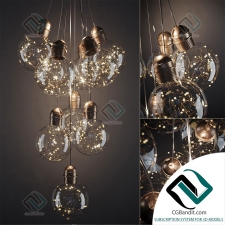 Подвесной светильник Light bulbs with garlands inside