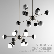 STILNOVO CHANDELIER SPUTNIK