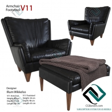 Кресло Armchair Footstool Illum Wikkelso