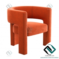 Кресло Armchair Crate and Barrel Sculpt Chair