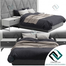 Кровать Bed Groundpiece Flexform