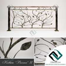 лестница кованые перила stairs wrought iron railings 02