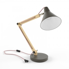 Crate&Barrel_Rex Grey Desk Lamp