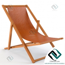 Кресло Armchair Leather Sling Chair