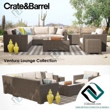 Outdoor furniture Crate Barrel Ventura Lounge Collection