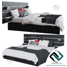 Кровать Bed IKEA NORDLI 04
