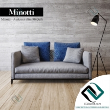 Диван Sofa Minotti Andersen slim 90 Quilt