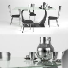 Metal Wings Dining Table