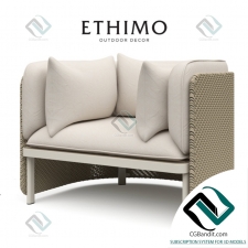 Плетеное кресло Armchair Esedra Ethimo