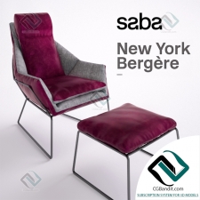 Кресло Armchair New York Bergere Saba Italia