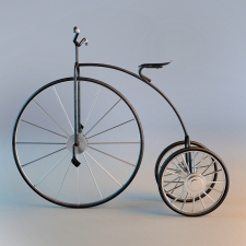 Декоративный кованый ретро велосипед