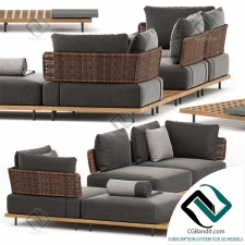 Диван Sofa QUADRADO Outdoor by Minotti